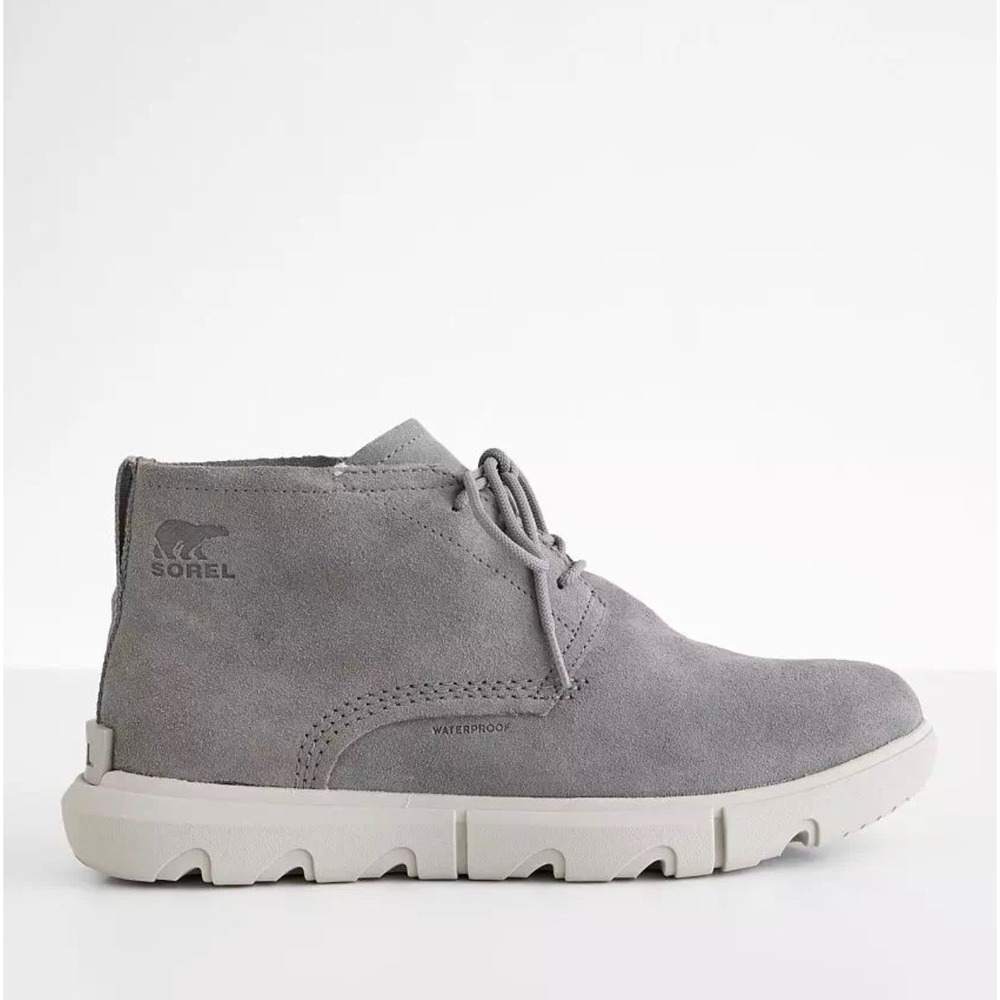 Sorel Caribou Mod Chukka Waterproof Grey‎ Suede Boots NM4807-052 Mens 10